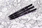 Uni Pin 200 Fine Line 0.7mm - Black - Al Masam Stationery LLC